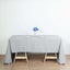 Polyester 60"x126" Rectangle Tablecloth Silver - Wrinkle-Resistant Table Cover