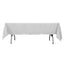 Premium Polyester 60"x102" Rectangle Tablecloth Silver - Durable 220GSM Wrinkle-Resistant Table Cover