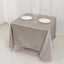 Scuba Square 70"x70" Tablecloth Shimmer Silver - Wrinkle Free & Stain Resistant Table Cover