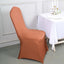 10 Pack Spandex Chair Covers for Banquet Chairs Terracotta (Rust) - Durable Reusable Stretch Slip-On Covers