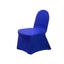 Spandex Chair Cover with Metallic Shimmer Tinsel Back for Banquet Chairs Royal Blue - Fitted Slipcover