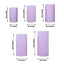 Set of 5 Lavender Lilac Spandex Cylinder Pedestal Stand Covers, Stretchable Pillar Prop Covers - 160 GSM