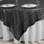 Sequin 90"x90" Table Overlay Square Tablecloth Black - Sparkly Table Cover