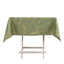 Polyester 54"x54" Square Tablecloth Dusty Sage Green with Gold Foil Tree Branch Pattern - Wrinkle-Resistant & Durable Table Cover