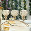 3-Arm Arch Bridge Candelabra Gold with Crystal Beads - Chic Table Centerpiece for Events 16"