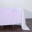 Sequin 90"x132" Rectangle Tablecloth Iridescent - Seamless Big Payette Table Cover