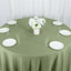 Polyester 132" Round Tablecloth Dusty Sage Green - Seamless Chic Table Cover