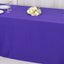 Scuba Rectangular 90"x156" Tablecloth Purple - Wrinkle Free, Stain Resistant & Seamless Table Cover