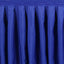 Polyester 14ft Table Skirt Royal Blue - Classic Pleated Design
