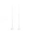 2 Pack White Balloon Column Stand Kit, 5ft Balloon Towers
