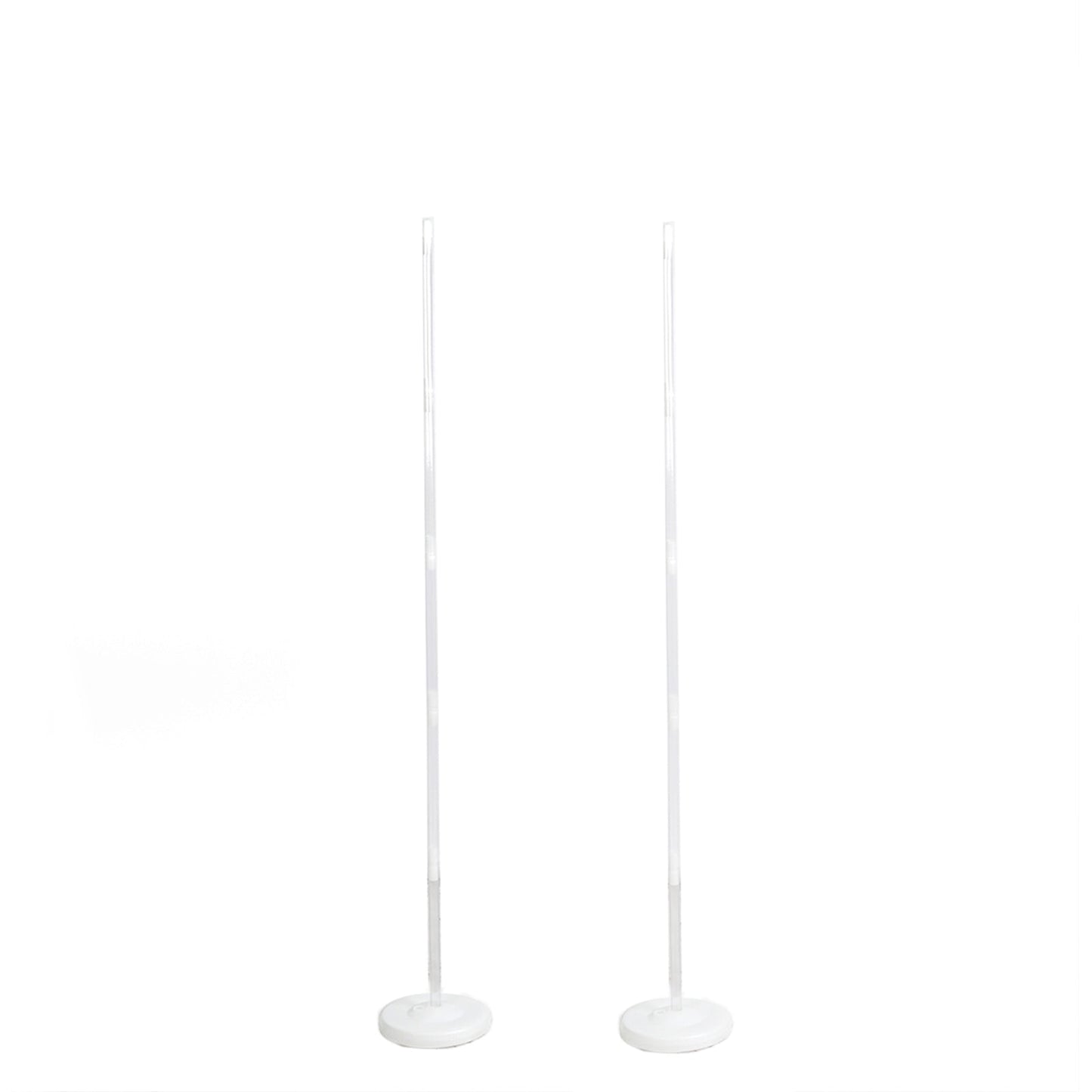 2 Pack White Balloon Column Stand Kit, 5ft Balloon Towers