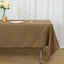 Polyester 60"x102" Rectangle Tablecloth Taupe - Durable and Stylish Table Cover