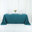 Polyester 90"x132" Rectangle Tablecloth Peacock Teal - Seamless Wrinkle-Resistant Table Cover
