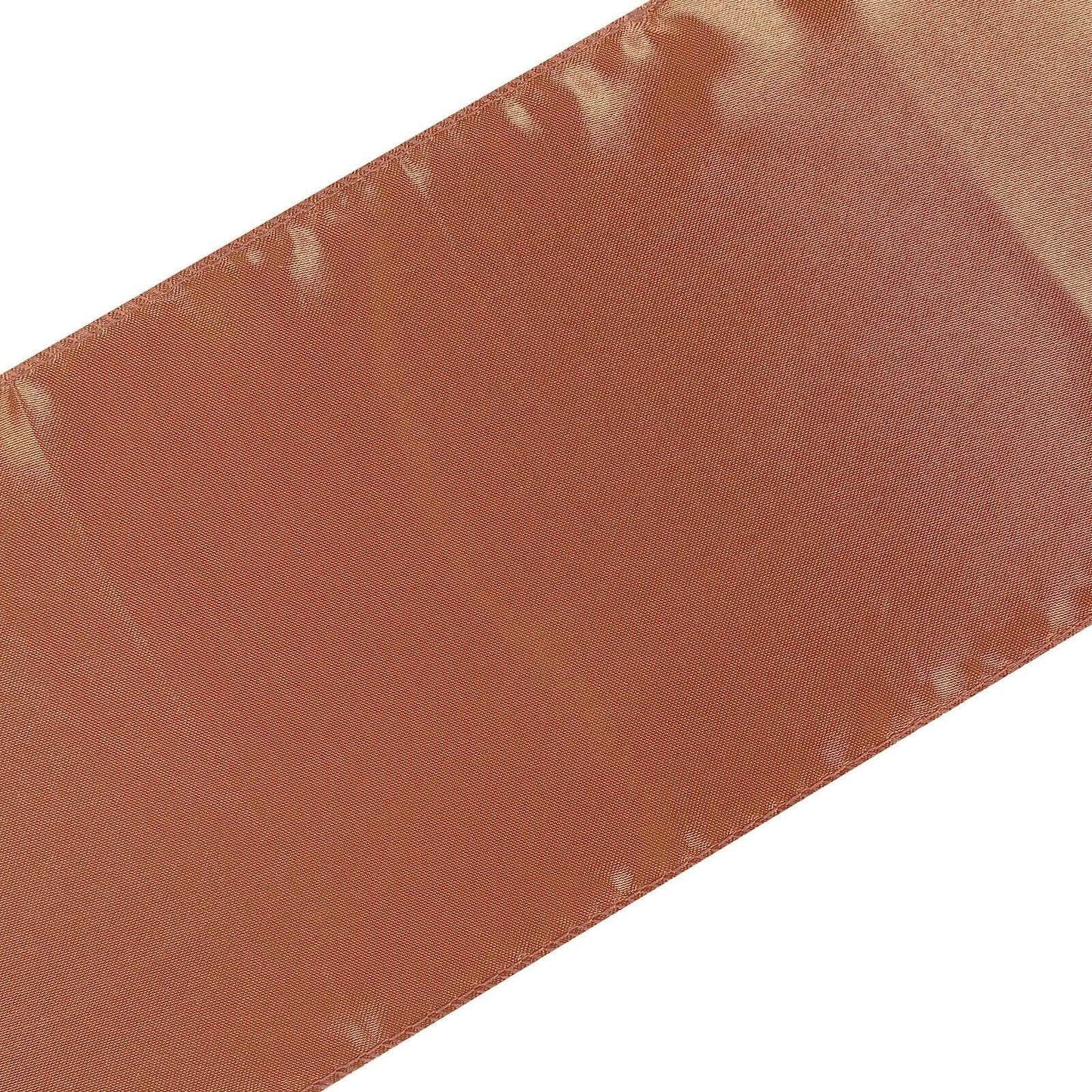 5 Pack Satin Chair Sashes Terracotta (Rust) - Durable Chair Bows with Shiny Finish 6"x106"