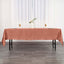 Satin Rectangular 60"x102" Tablecloth Terracotta (Rust) - Smooth and Lustrous Table Cover