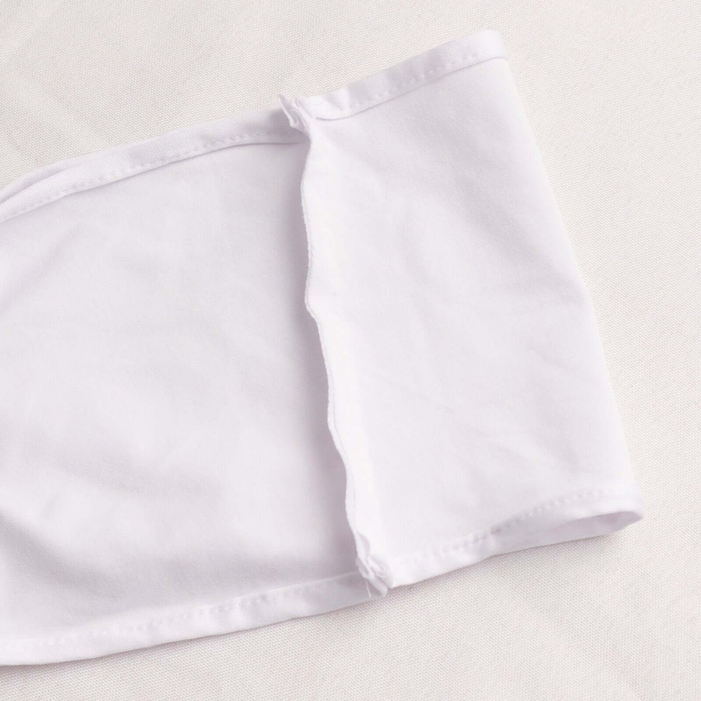 5 Pack Spandex Chair Sashes White with Gold Rhinestone Buckles - Reusable Four-Way Stretch Sash Bands for Classy & Effortless Wedding & Party Decor 5"x14"