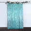 8ftx8ft Turquoise Big Payette Sequin Event Curtain Drapes, Backdrop Event Panel