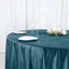 Premium Velvet 120" Round Tablecloth Peacock Teal - Reusable Soft & Seamless Table Cover