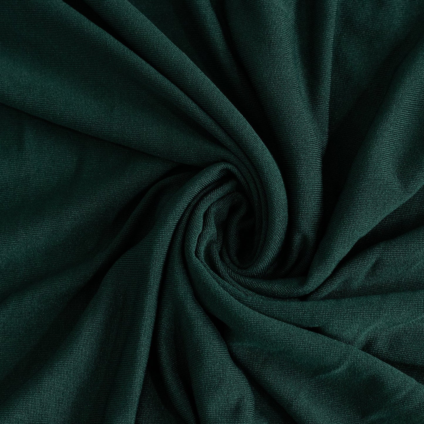 Spandex Rectangle 72"x30" Table Skirt Hunter Emerald Green with Wavy Skirt-Like Effect Table Cover