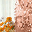 7ft Sparkly Rose Gold Double Sided Big Payette Sequin Chiara Backdrop Stand Cover For Fitted Round Top Wedding Arch