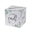 Greenery Theme Wedding Reception Gift Card Box with Geometric Gold Foil Print, Collapsible Money Card Box - 8"x8"