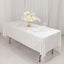 Premium Crushed Velvet 60"x102" Rectangle Tablecloth White - Reusable Soft & Classy Table Cover