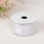 10 Yards 1.5" White Sheer Organza Wired Edge Ribbon