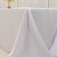 Lamour Satin 90"x156" Rectangle Tablecloth White - Luxurious, Soft Seamless Table Cover for Stylish Settings