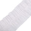 3 Pack 28ft White Ruffled Paper Streamer Rolls, Crepe Tissue Party Decorations
