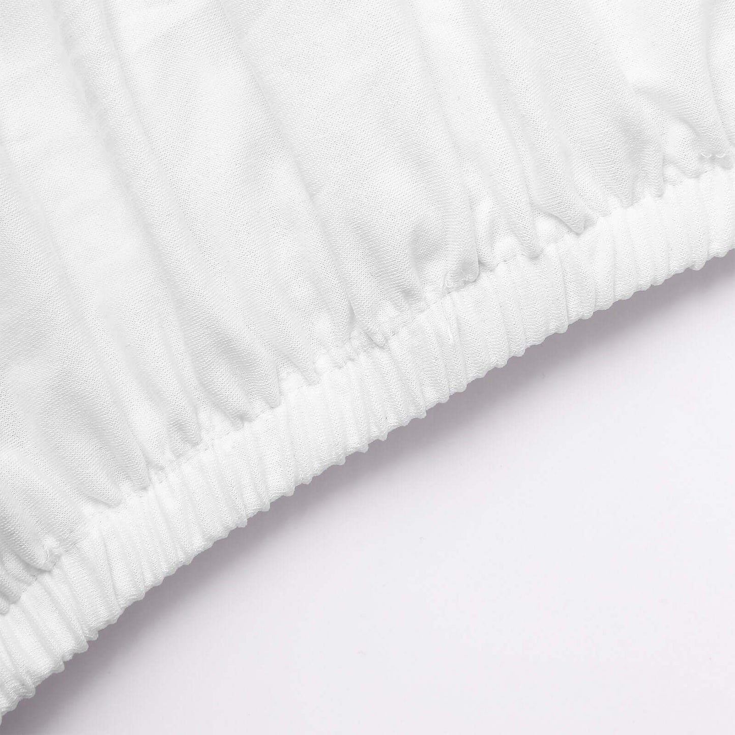 Set of 5 White Spandex Cylinder Pedestal Stand Covers, Stretchable Pillar Prop Covers - 160 GSM