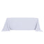 Polyester 90"x132" Rectangle Tablecloth White - Seamless Wrinkle-Resistant Design for Luxe Celebrations