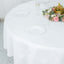 Premium Polyester 90" Round Tablecloth White - Stain and Wrinkle-Resistant 220GSM Table Cover for Weddings & Event Decor