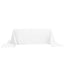 Polyester 90"x156" Rectangle Tablecloth White - Seamless Wrinkle-Resistant Design for Sophisticated Gatherings