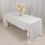 100% Cotton 60"x126" Rectangle Tablecloth White Linen - Sophisticated, Soft & Breathable Table Cover