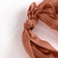 5 Pack Chiffon Satin Chair Sashes Terracotta (Rust) - Easy to Install Ruffled Curly Willow