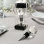 Crystal Glass Ball Metal Wine Bottle Stopper Plug Party Favor Gift Box - Clear Box, Thank You Card, and Ribbon Included