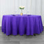 Premium Polyester 108" Round Tablecloth Purple - Wrinkle-Resistant 220GSM Table Cover