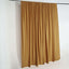 2 Pack Gold Scuba Polyester Event Curtain Drapes, Durable Flame Resistant Backdrop Event Panels Wrinkle Free with Rod Pockets - 10ftx10ft