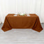 Polyester 90"x132" Rectangle Tablecloth Cinnamon Brown - Seamless Wrinkle-Resistant Table Cover