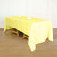 Polyester 60"x126" Rectangle Tablecloth Yellow - Wrinkle-Resistant Table Cover