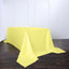 Polyester 90"x156" Rectangle Tablecloth Yellow - Seamless Wrinkle-Resistant Table Cover
