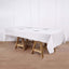 Linen-Like Paper 50"x108" Rectangle Tablecloth White - Disposable Airlaid Table Cover for Easy Cleanup