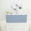 5 Pack Stretch Spandex Chair Sashes Dusty Blue - Fitted Finish Two Ply Heavy Duty Chair Bands 5"x12"