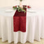 Premium Velvet 12"x108" Table Runner Burgundy - Sheen Finish Reusable Table Decor