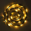 30 LED String Light Garland Green Leaf Design White Light - Battery Operated DÃ©cor Accent 10ft