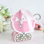 25 Pack Pink Baby Paper Stroller Party Favor Gift Boxes, Cardstock Carriage Candy Boxes with Ribbon Ties - 4.5"x2"x4"