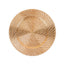 6-Pack Acrylic Round Charger Plates 13" in Metallic Gold with Swirl Rattan Pattern, Farmhouse Plastic Charger Tableware