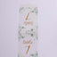 25-Pack Paper Wedding Table Numbers 1-25 White/Green Eucalyptus Leaves Design - Free Standing Double Sided Table Signs with Glam Gold Foil Numbers 7"