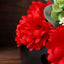12 Bushes Red Artificial Silk Chrysanthemum Flower Bouquets