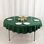 Scuba Round 70" Tablecloth Hunter Emerald Green - Wrinkle Free & Stain Resistant Table Cover